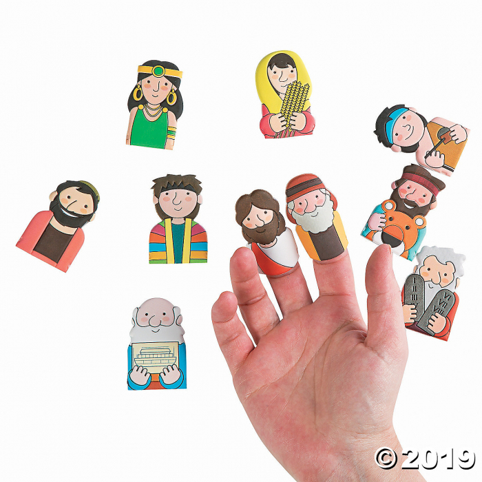 Bible Figure Puffy Finger Puppets (10 Piece(s))