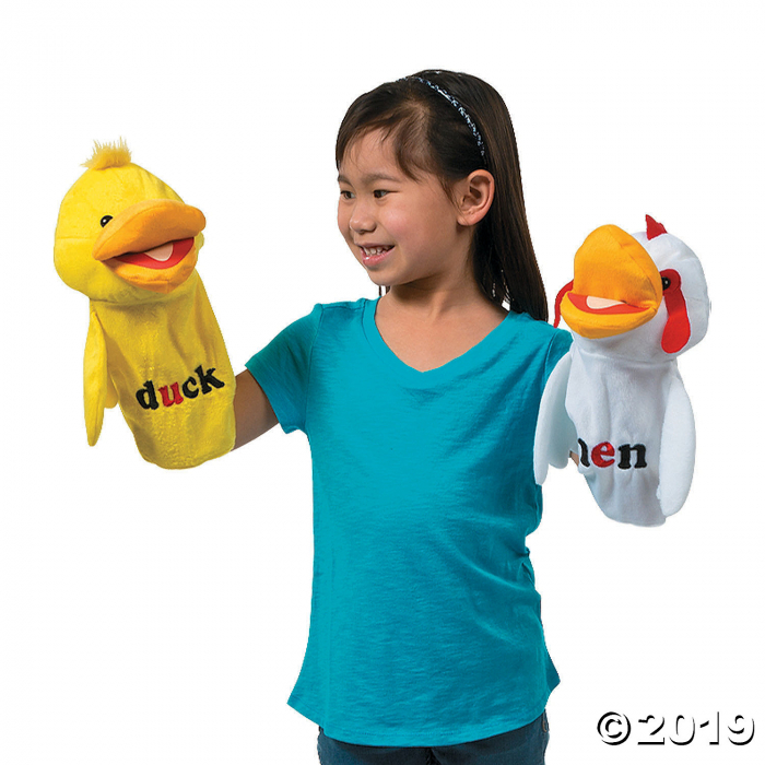 Plush Short Vowel Hand Puppets (5 Piece(s))