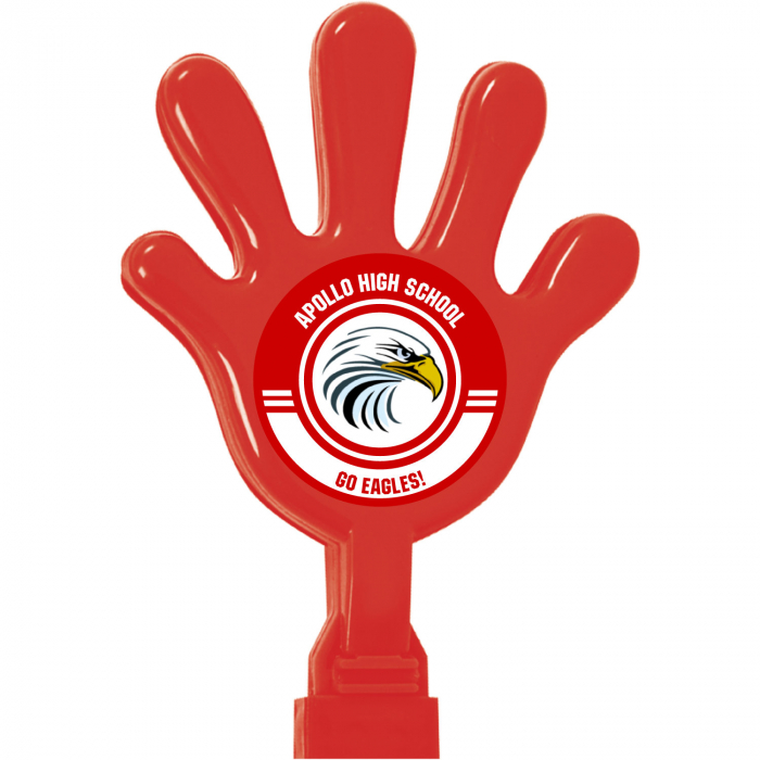 Red Team Spirit Custom Photo Hand Clappers (Per Dozen)