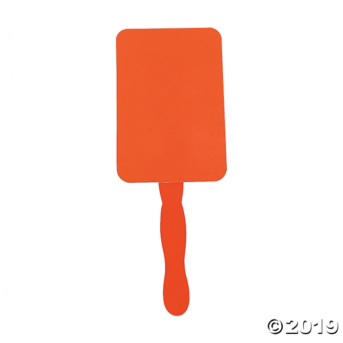 Orange Hand Fans (Per Dozen)