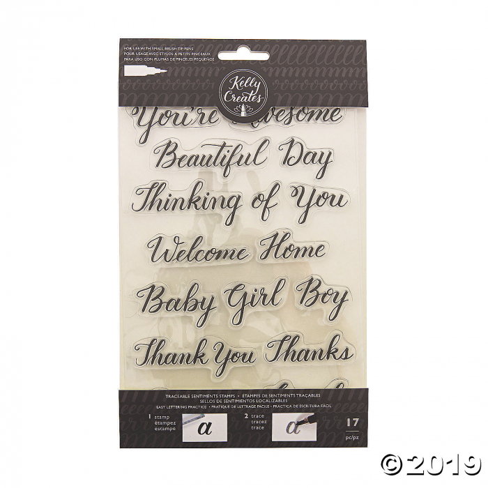 American Crafts Kelly Creates Sentiments Stamps (17 Piece(s))