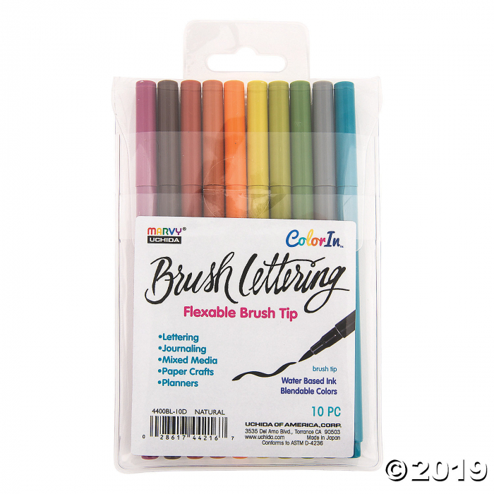 Marvy® Natural Color Brush Point Markers (1 Set(s))