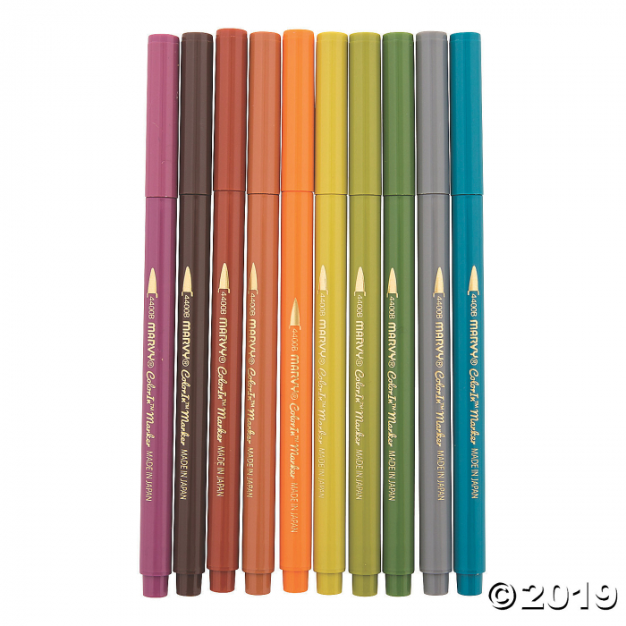 Marvy® Natural Color Brush Point Markers (1 Set(s))