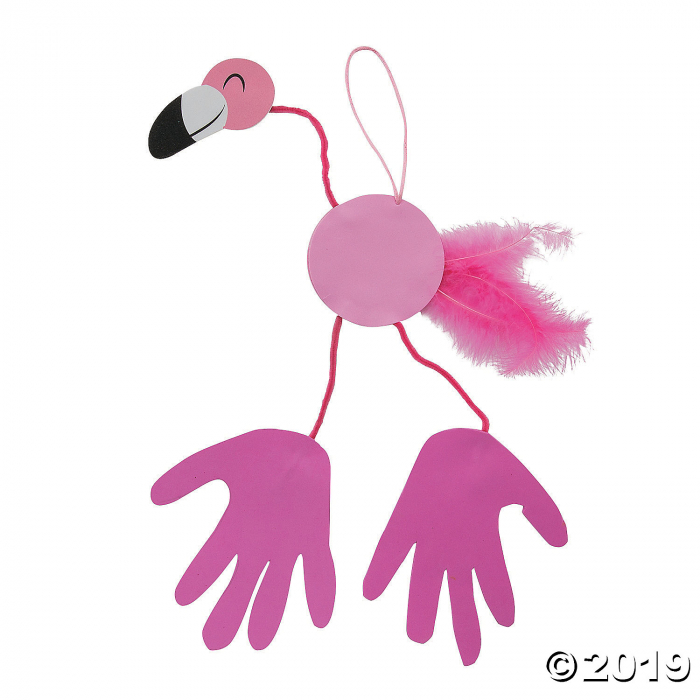 Flamingo Handprint Craft Kit (Makes 12)