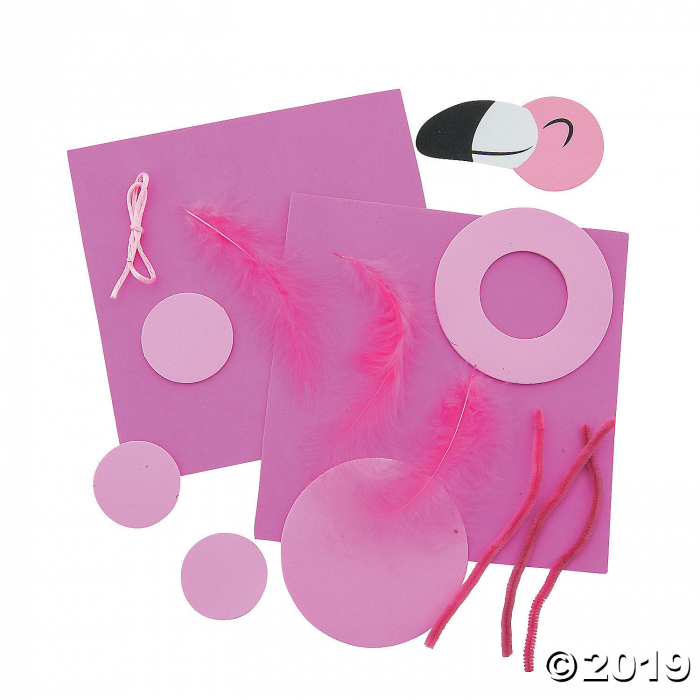 Flamingo Handprint Craft Kit (Makes 12)