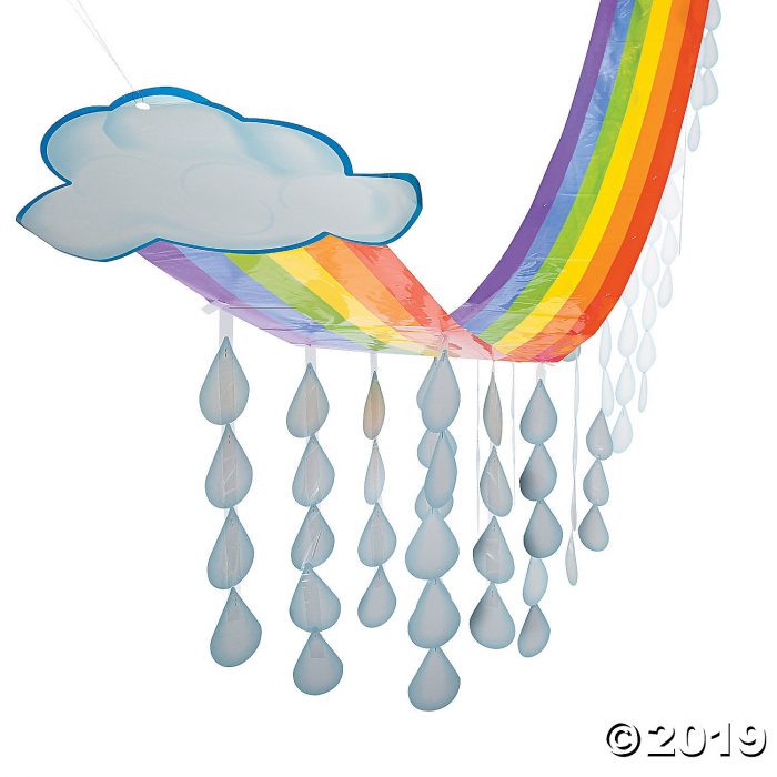 Rainbow Cloud Ceiling Decoration (1 Piece(s)) Rainbow Cloud Ceiling Decoration (1 Piece(s))
