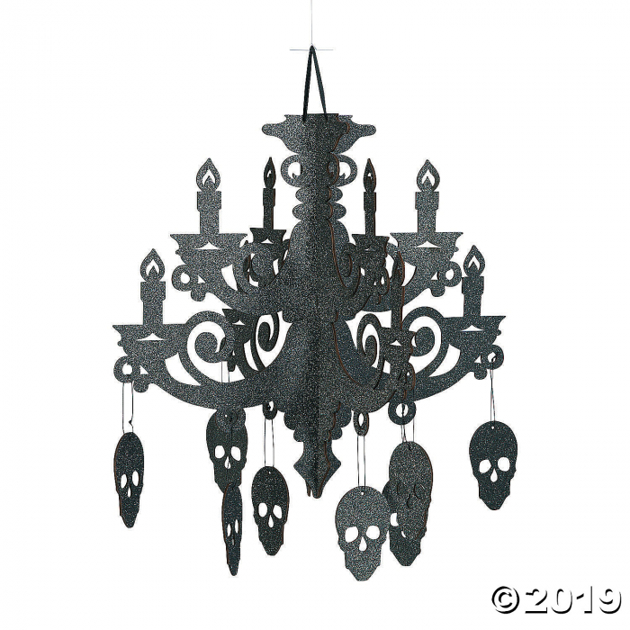 Spooky Floral Chandelier Halloween Decoration (1 Piece(s))