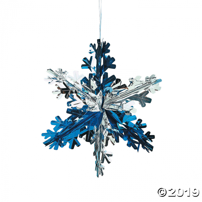 Foil Snowflake Decorations (Per Dozen)