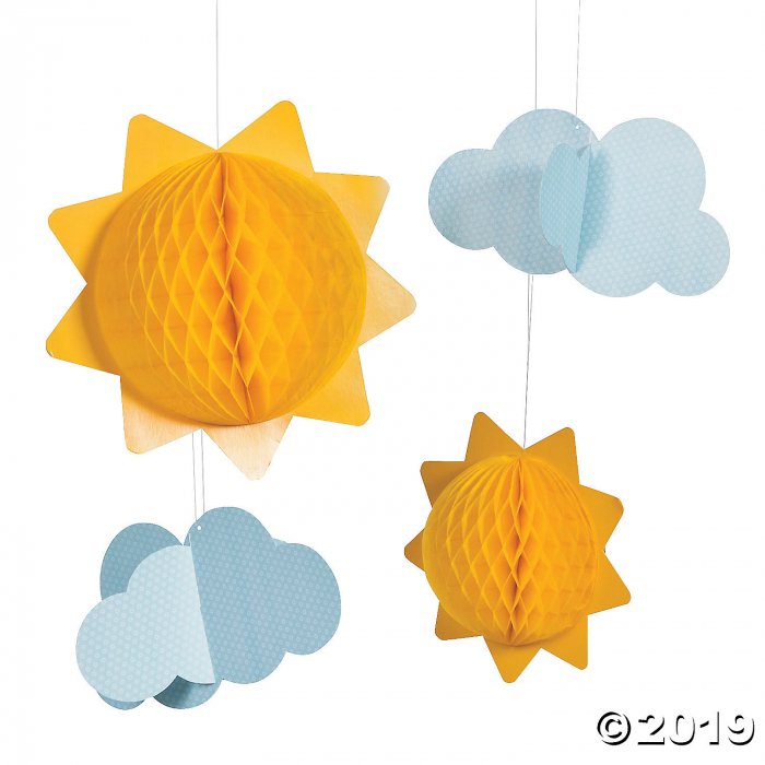 You Are My Sunshine Tissue Balls and Clouds (6 Piece(s))