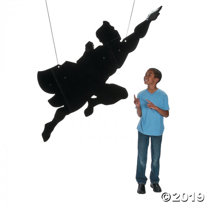 Large Superhero Silhouette Hanging Decoration (1 Piece(s))