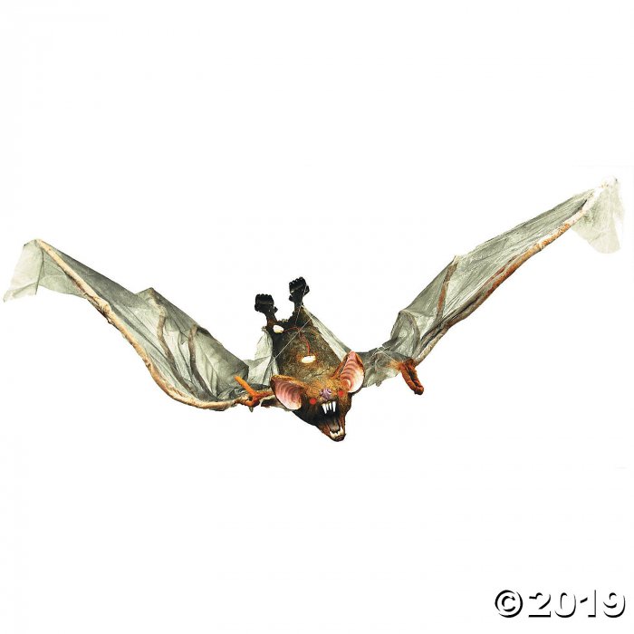 Bat with Light-Up Eyes Halloween Decoration