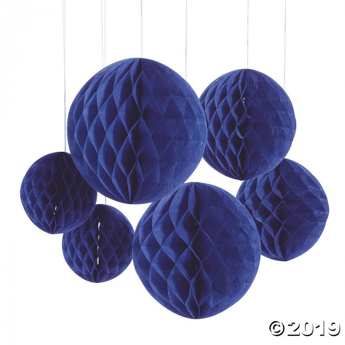 Purple Hanging Honeycomb Decorations (6 Piece(s))