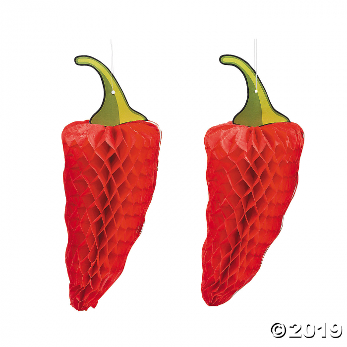 Chili Pepper Tissue Decorations (1 Set(s))