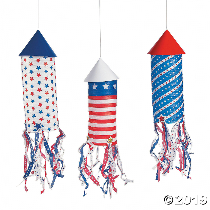 Rocket Hanging Paper Lanterns (3 Piece(s))