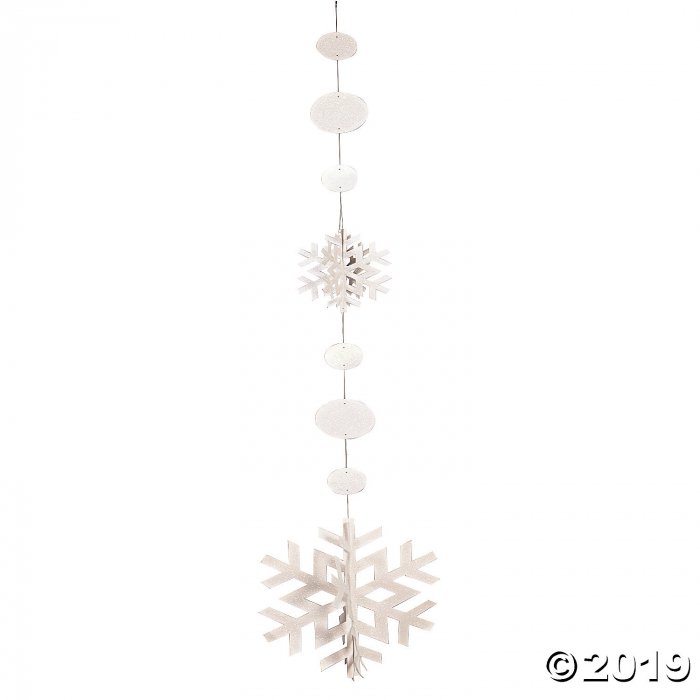 Jumbo Snowflake Hanging Decorations (1 Set(s))