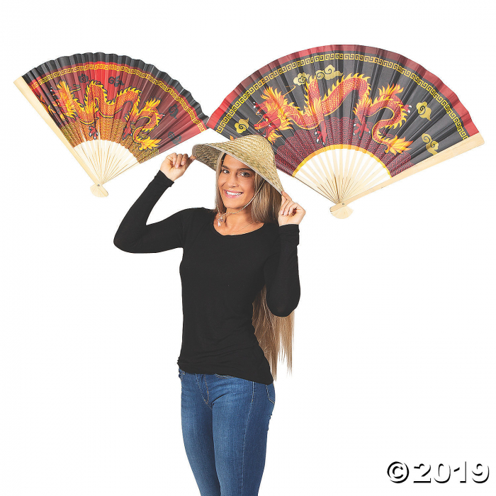 Chinese New Year Bamboo Paper Hanging Fans (1 Set(s))