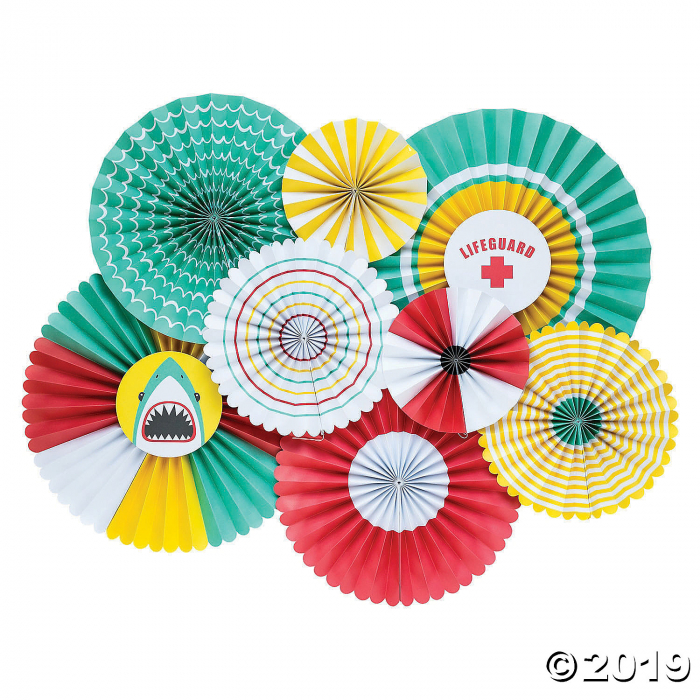 My Mind's Eye Pool Party Hanging Fans (8 Piece(s))