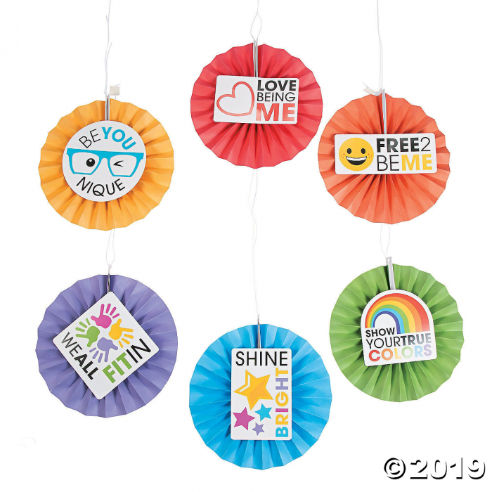 Be You Hanging Fans with Icons (Per Dozen) Be You Hanging Fans with Icons (Per Dozen)