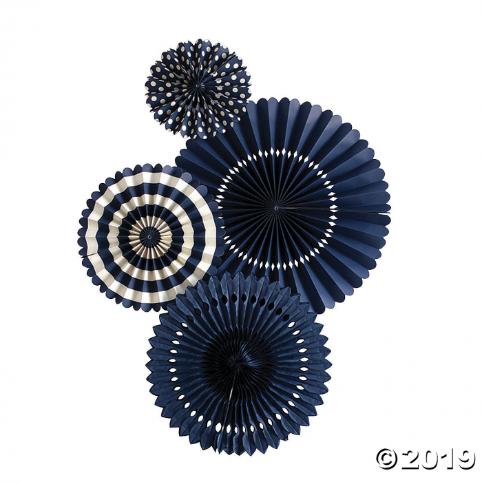 My Mind's Eye Navy Blue Hanging Fans (1 Piece(s))