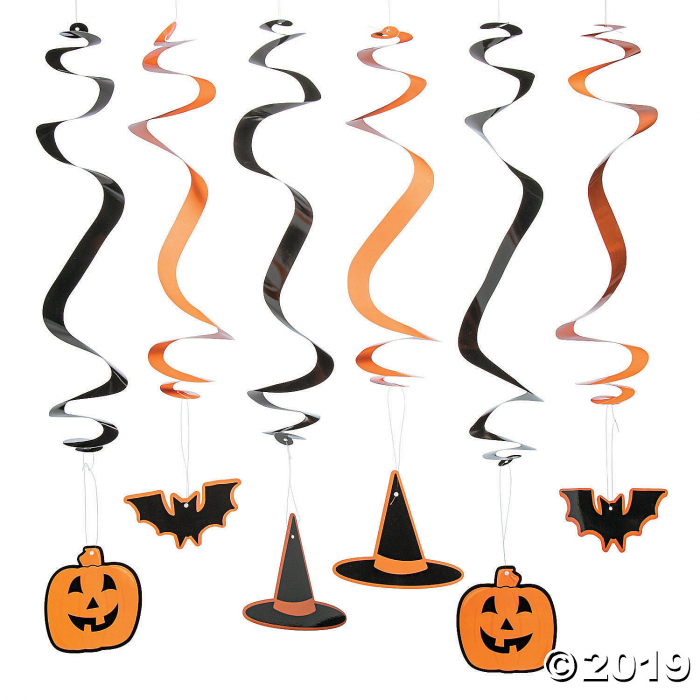 Hanging Swirl Halloween Decorations (24 Piece(s))