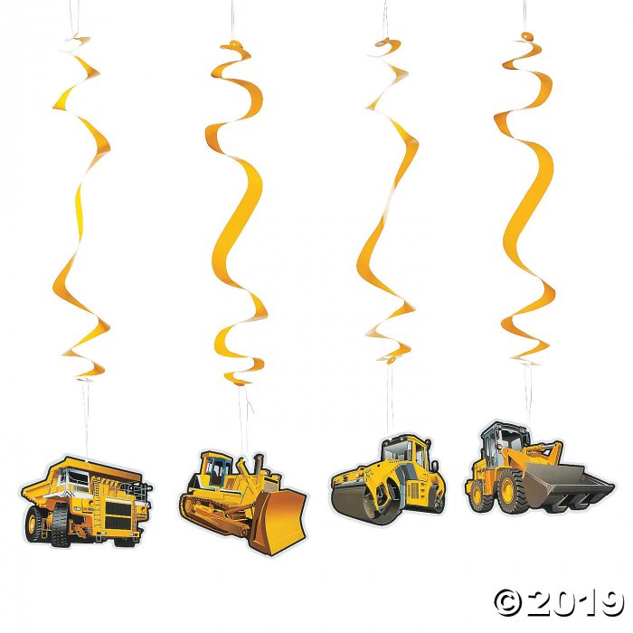 Construction Hanging Swirls (Per Dozen)