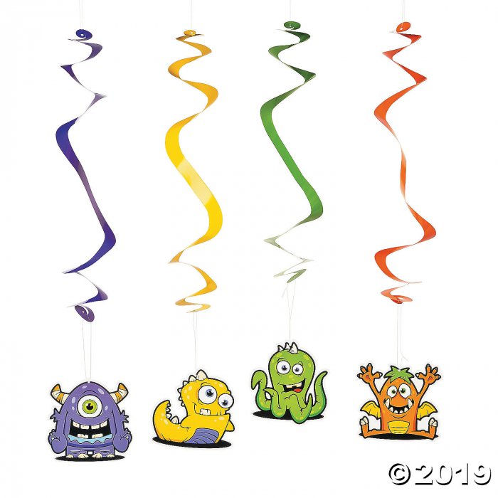 Monster Bash Hanging Swirl Decorations (Per Dozen)
