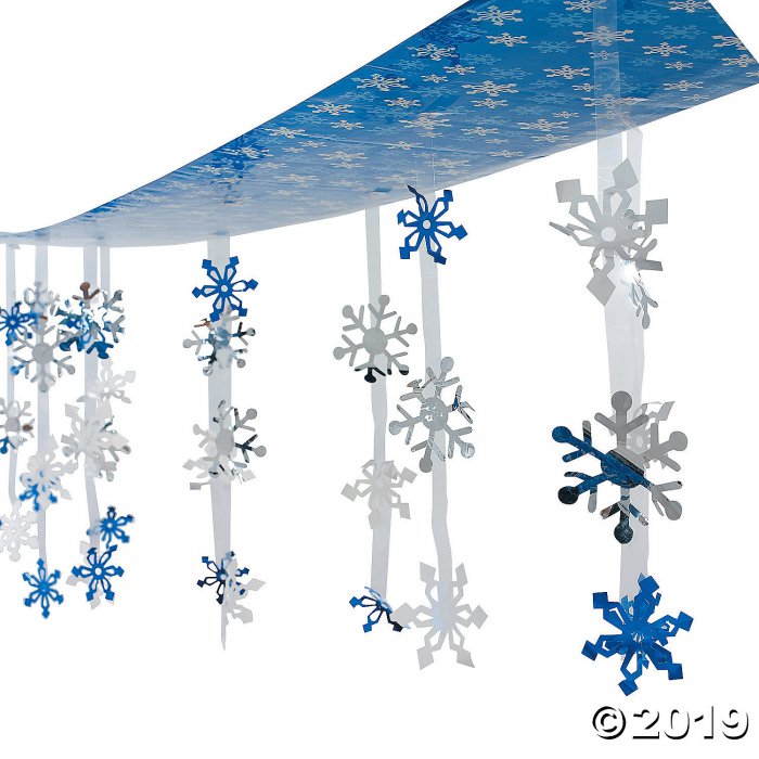 Snowflake Straws qty. 12 Winter Onederland Decorations Winter