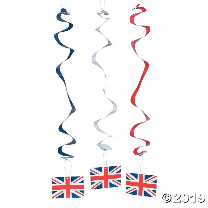 British Party Hanging Swirls (Per Dozen)