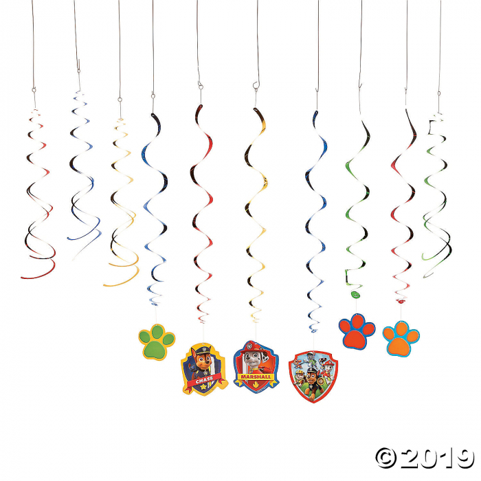Paw Patrol Hanging Swirl Decorations Value Pack (Per Dozen) Paw Patrol Hanging Swirl Decorations Value Pack (Per Dozen)