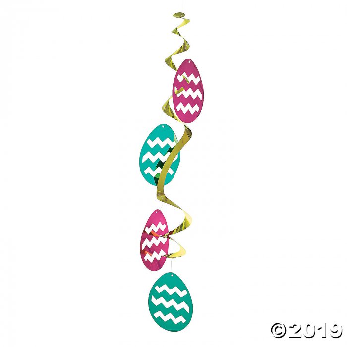 Jumbo Easter Egg Hanging Swirls (6 Piece(s))