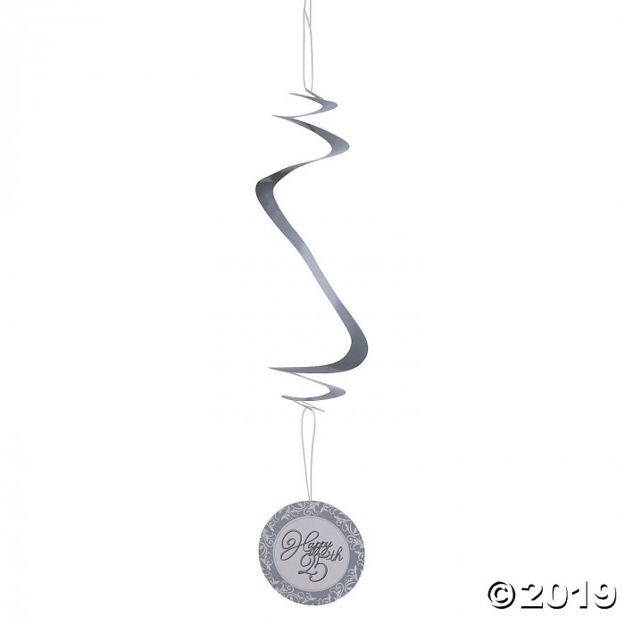 25th Anniversary Hanging Swirls (Per Dozen)