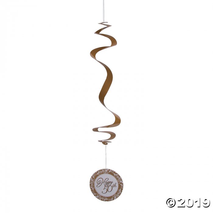 50th Anniversary Hanging Swirls (Per Dozen)