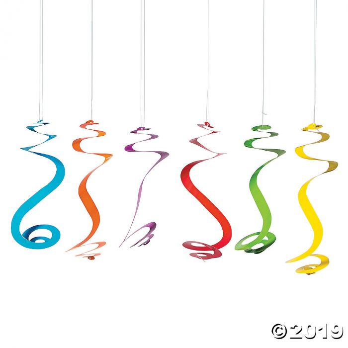 Bright Hanging Swirls (Per Dozen)