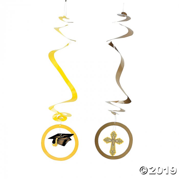 Inspirational Graduation Hanging Swirls (Per Dozen)