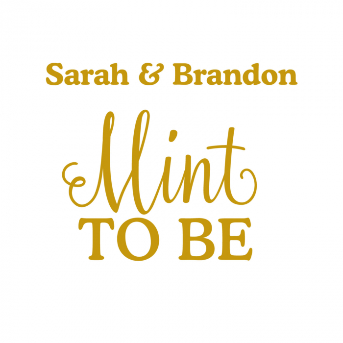 Personalized Mint to Be Heart Mint Tins (24 Piece(s))