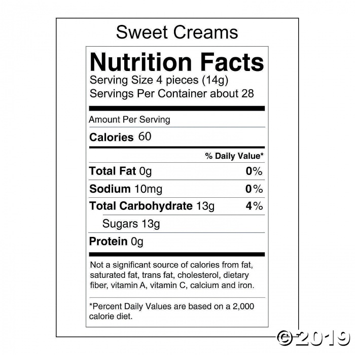Camping Party Sweet Creams Hard Candy (108 Piece(s))