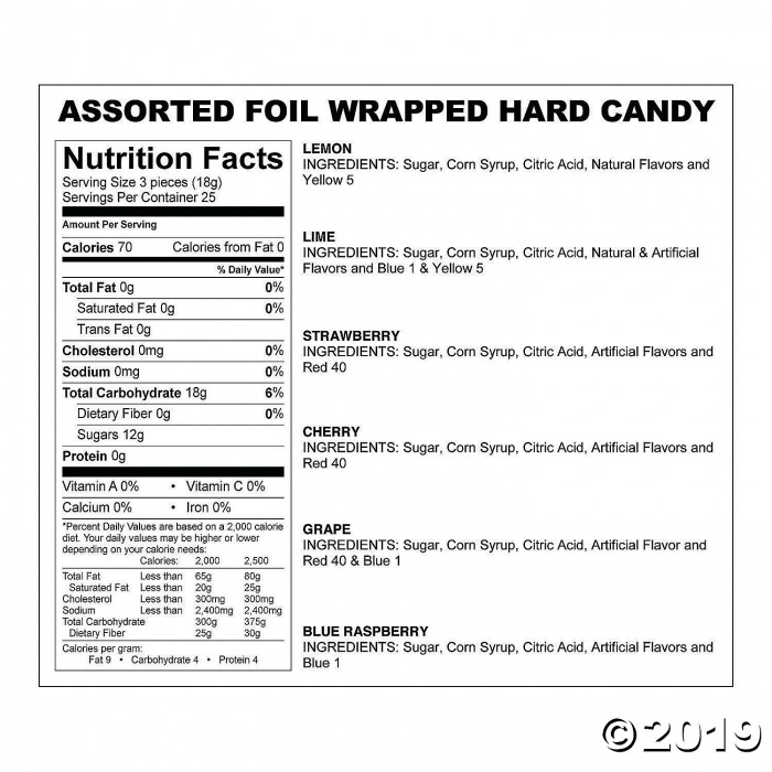 Purple Foil-Wrapped Hard Candy (79 Piece(s))