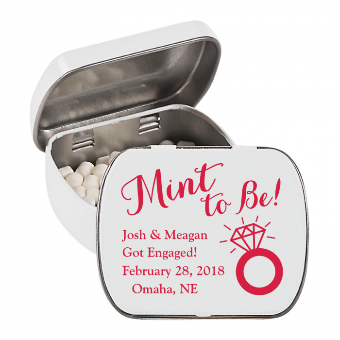 Personalized Mint To Be with Ring Mint Tins (24 Piece(s))