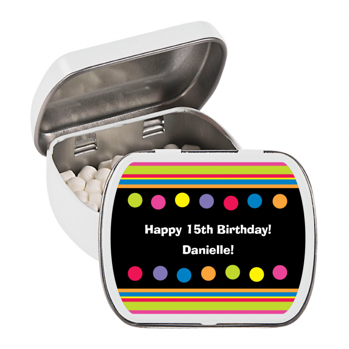 Personalized Milestone Birthday Mint Tins (24 Piece(s))