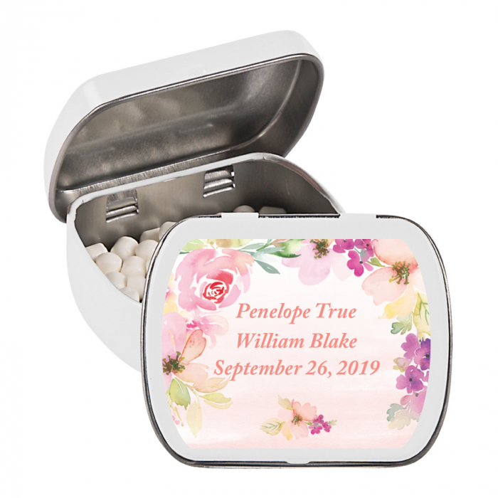 Personalized Floral Garden Mint Tins