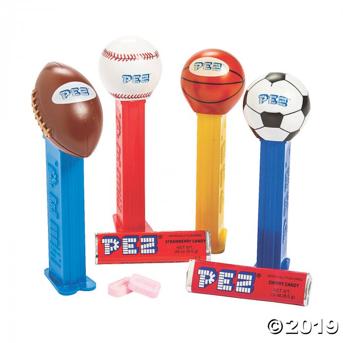 PEZ® Sports Hard Candy Dispensers Assortment (Per Dozen)