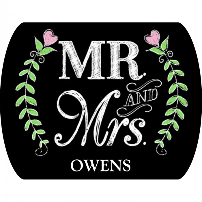 Personalized Mr. & Mrs. Chalkboard Wedding Mint Tins (24 Piece(s))