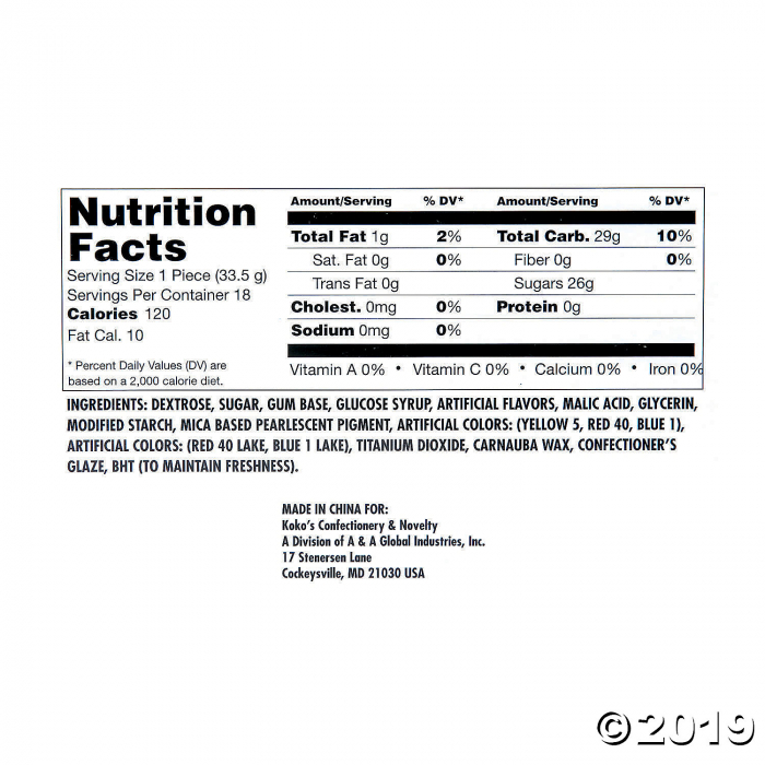 Jawbreaker Candy Rings (18 Piece(s))