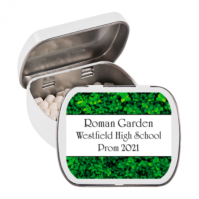Personalized Greek Garden Mint Candy Tins (24 Piece(s))