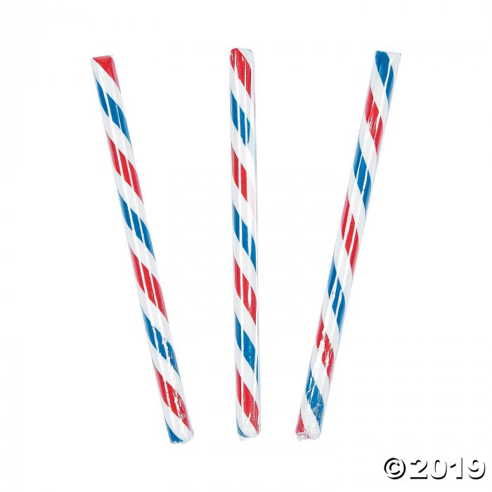Old-Fashioned Patriotic Hard Candy Sticks (80 Piece(s))