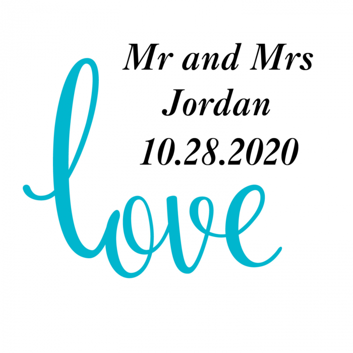 Personalized Love Script Heart Mint Tins (24 Piece(s))
