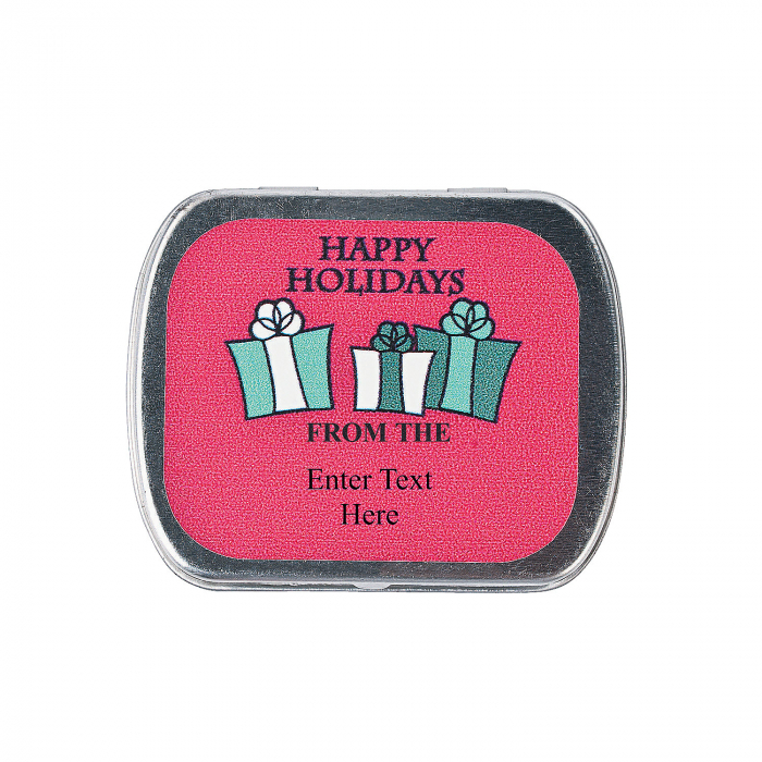 Personalized Christmas Mint Tins (24 Piece(s))