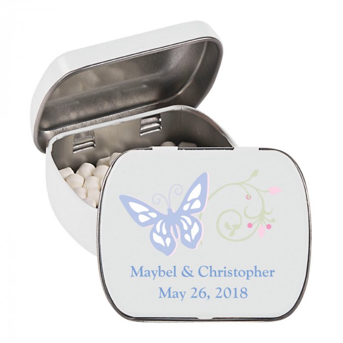 Personalized Spring Wedding Tins with Mints (24 Piece(s))