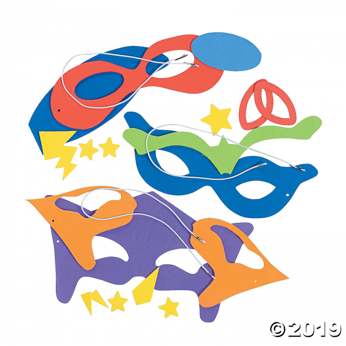 Superhero Mask Craft Kit (Makes 12)