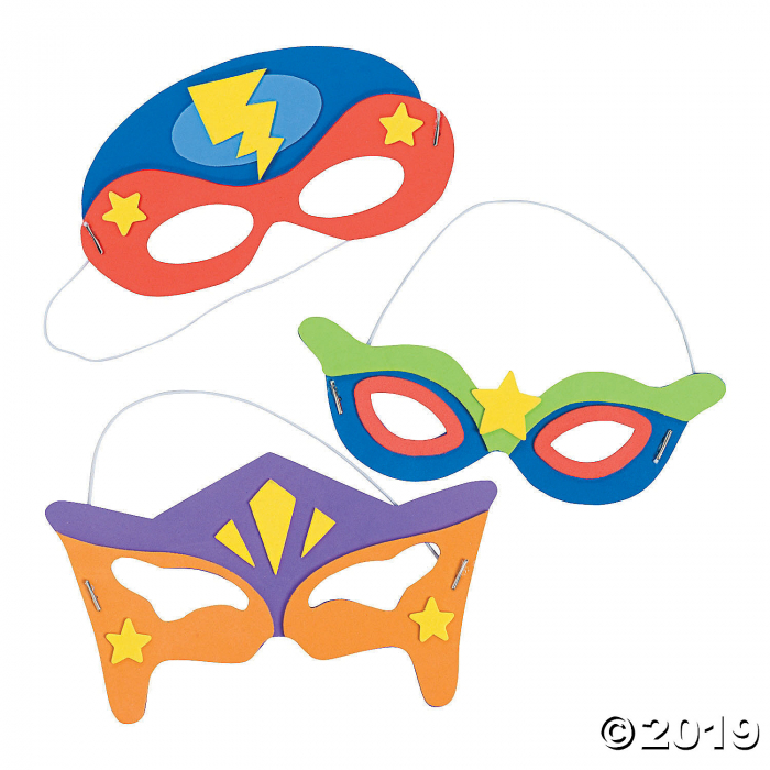 Superhero Mask Craft Kit (Makes 12)